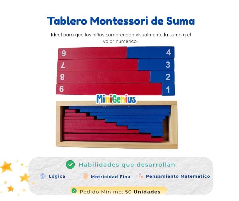Tablero Montessori de Suma