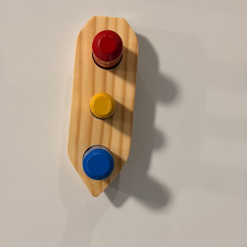 Barco de Madera Encajable con Pasajeros y Remos | Bote Montessori